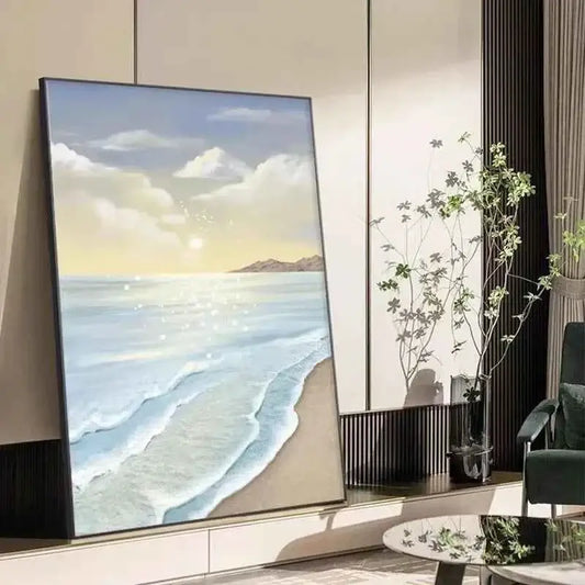 Spray Painting Living Room Wall Accents Frame Mural Nordic Simple Creative Bedroom Wall Art Beautiful Modern Home Decoration