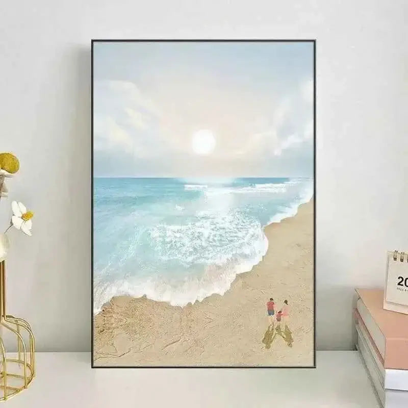 Spray Painting Living Room Wall Accents Frame Mural Nordic Simple Creative Bedroom Wall Art Beautiful Modern Home Decoration