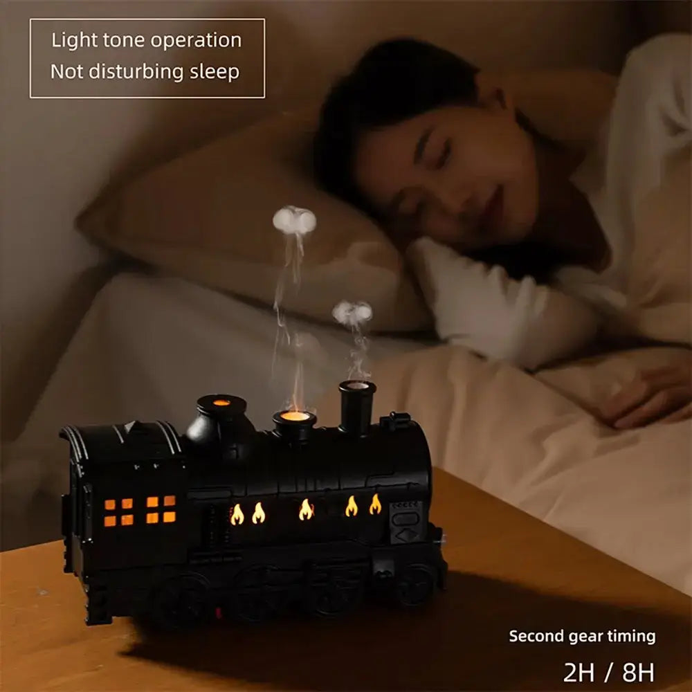 Train Aromatherapy Diffuser - LED Ultrasonic Essential Oil Humidifier