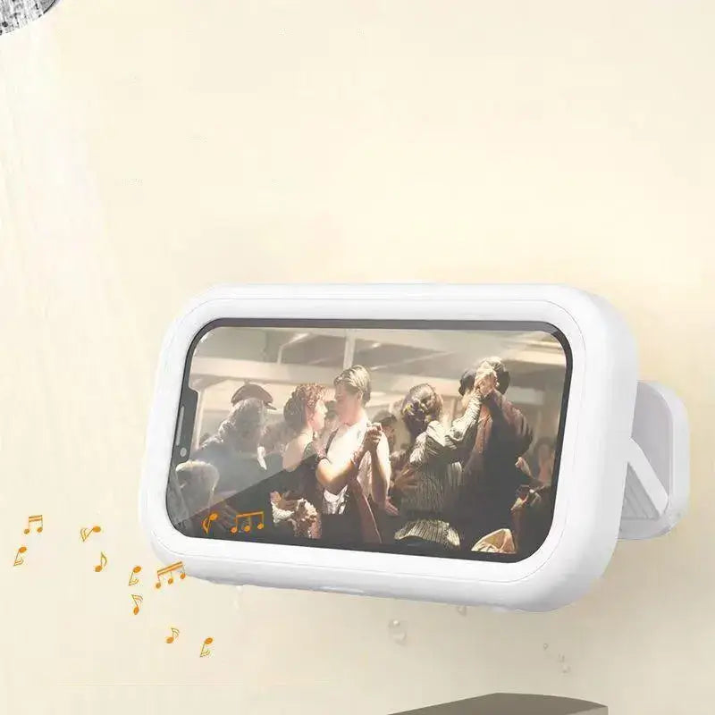 Waterproof Shower Phone Holder - Adjustable Wall Mount for Bathroom & Kitchen